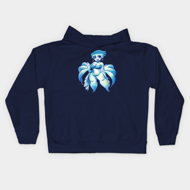 Princess Ruto Drawing Kids Hoodie by saradaboru